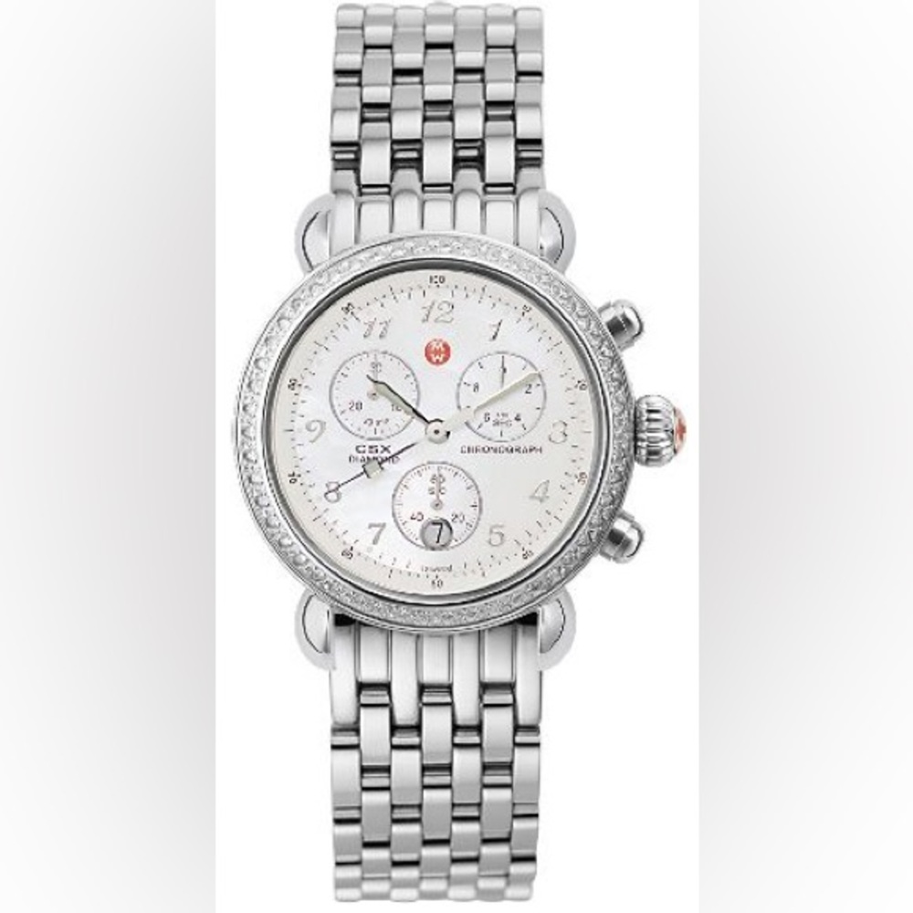 Michele CSX Diamond Chronograph Watch